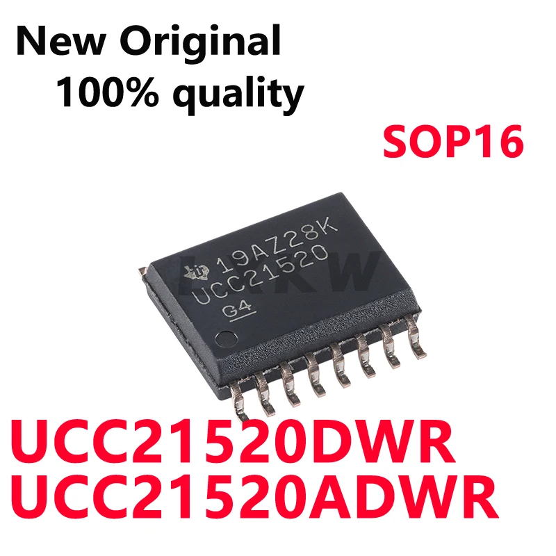 10/PCS New UCC21520DWR UCC21520 UCC21520ADWR UCC21520A SOP16 Gate driver chip In Stock
