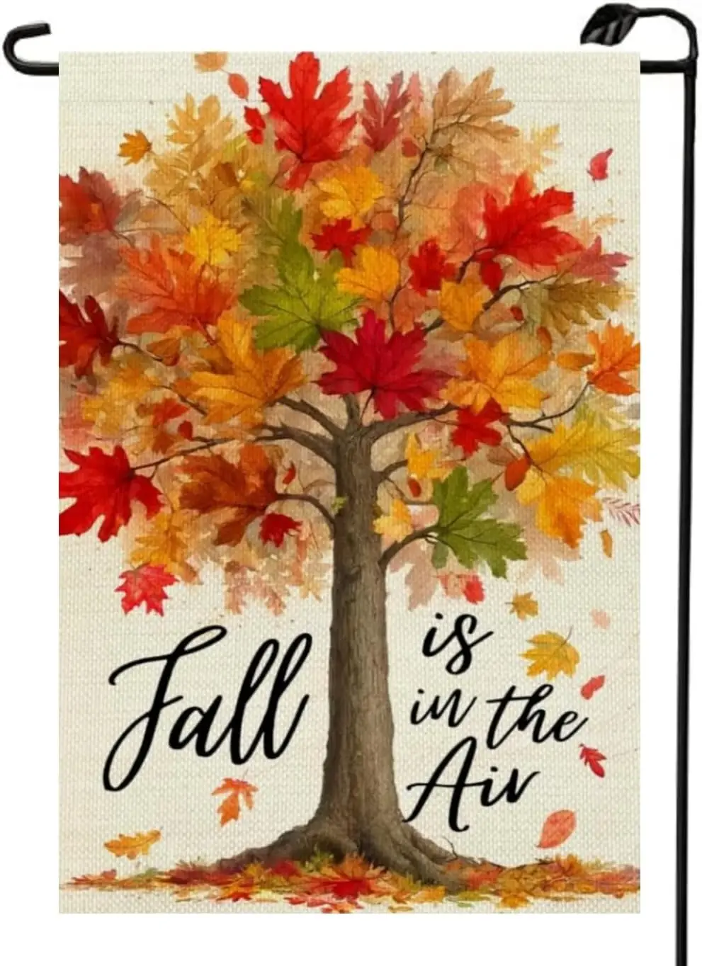 Maple Tree Leaves Fall Garden Flag 12x18 Inch Vertical Double Sided Autumn Seasonal Small Flags Farmhouse Outside Decoration SSL
