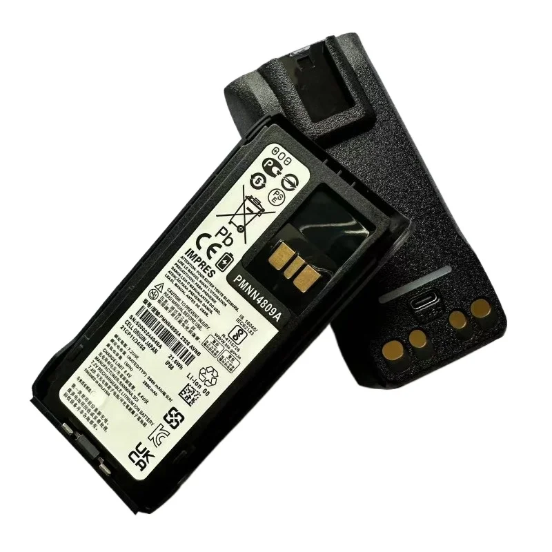 7.2V 3Ah/3.5Ah PMNN4809A NEW Battery with Type-C USB Charging for Motorola R7 R7A PMNN4807 PMNN4808 Two Way Radio