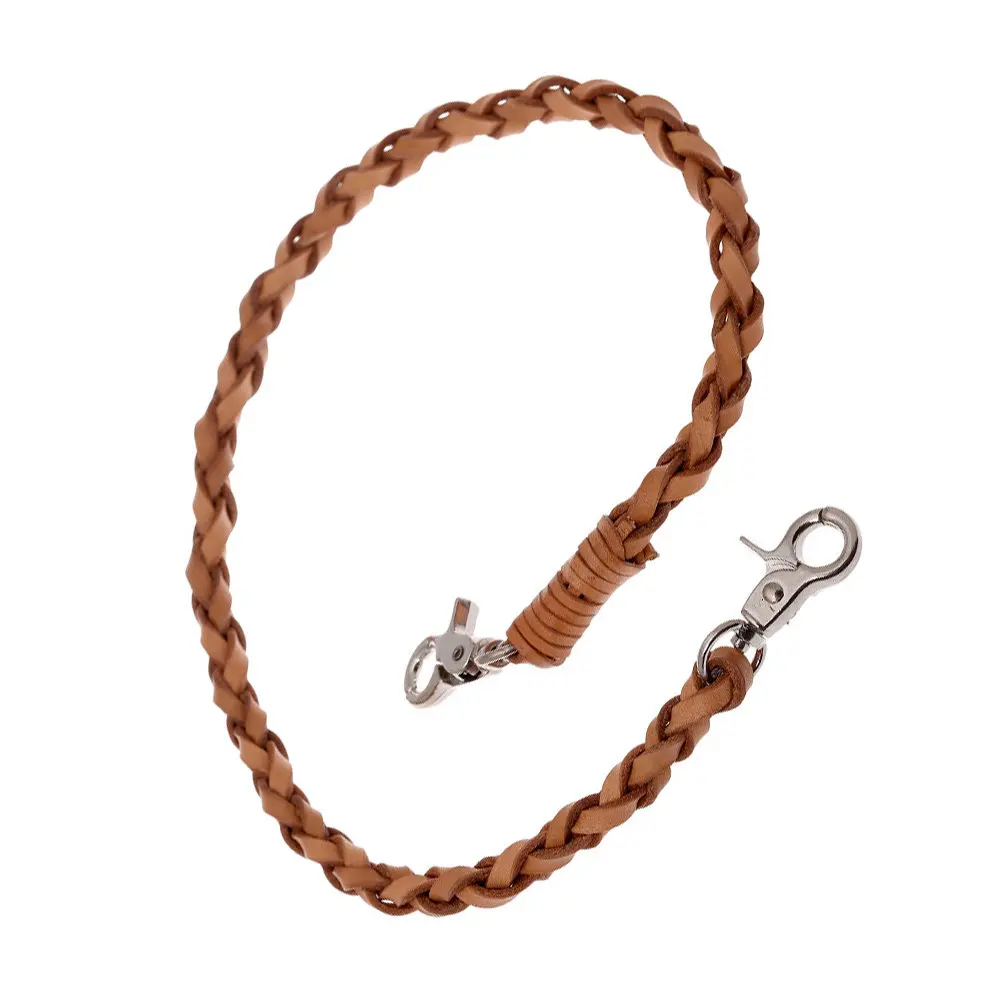 

Винтажная тканая цепочка-карман для брюк, джинсов, прочная декоративная фурнитура для одежды, мужская цепочка для кошелька с пряжкой, прочная цепочка