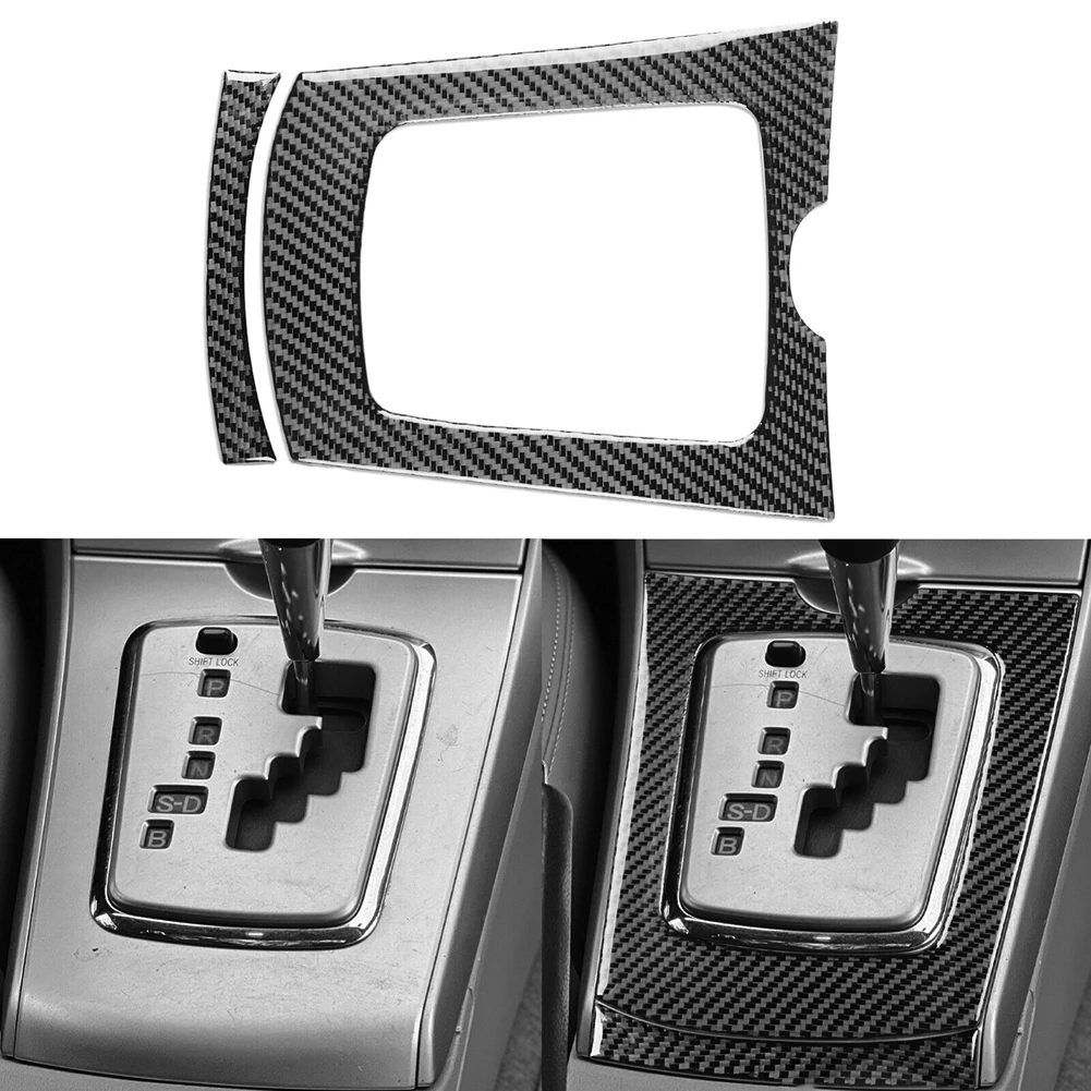 Brand New Cover Trim Gear Shift Panel Epoxy Coating Nice Textures Unique And Fashion Avoid Scratches Carbon Fiber Material