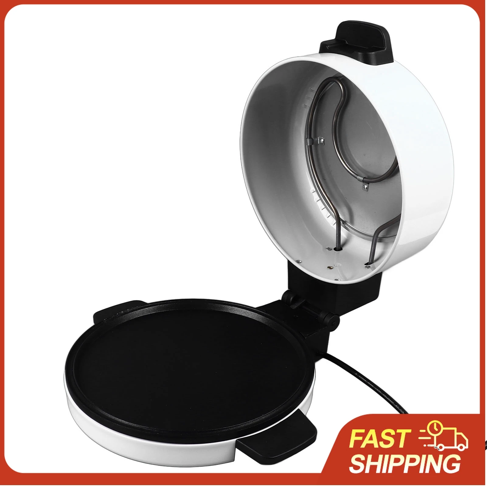 

Электрическая печь для пиццы 12 дюймов, 2000 Вт, портативная, для улицы и дома, настольная, для приготовления пиццы, стейков и тостов