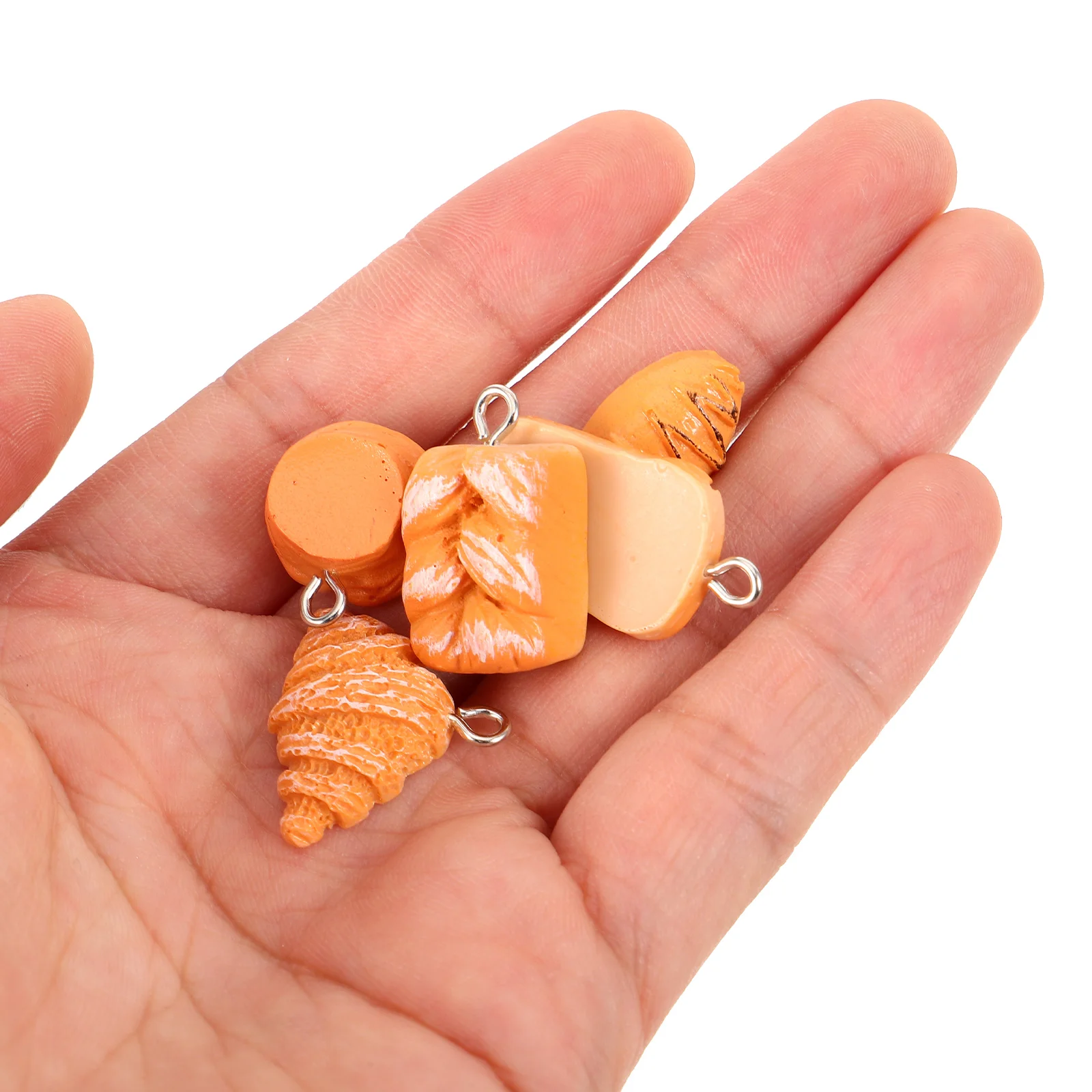 

Donut Jewelry Making Resin Simulation Food Play Keychain Pendant Charm Bracelet