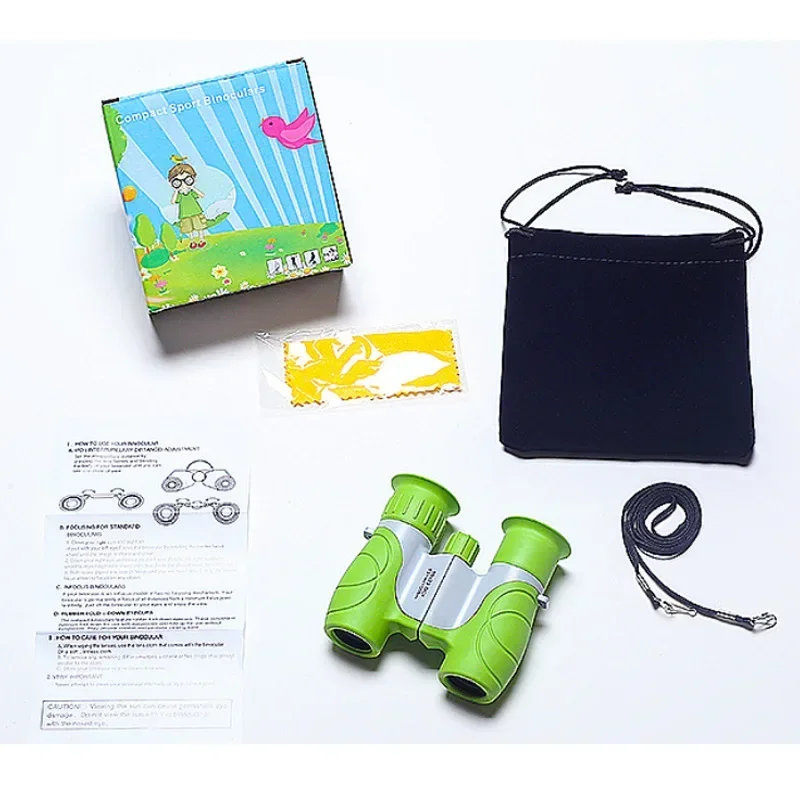 Professional 10x22 Kids Binocular Telescope Children Educational Learning Telescope Bird Watching Folding Optics Telescope