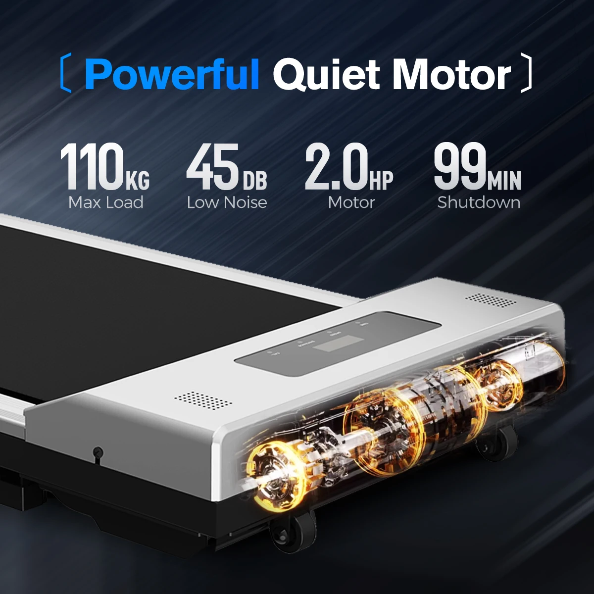 Portable Electric Motorized  Home  Gym Exercise Treadmill Mini Flat Running Under Desk Walking Pad