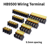 5/10PCS HB9500 2P 3P 4P 5P 6P 7P 8P 9P 10Pin PCB Screw Terminal Block Connector 300V 30A Lid Barrier Terminal 9.5MM Pitch