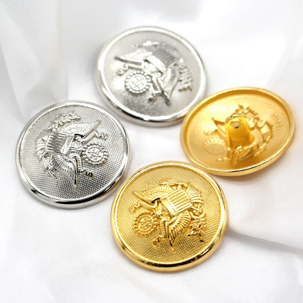 DOTOLLE 15/18/25 مللي متر النسر الذهب معطف معدني أزرار للملابس بدلة على الموضة سترة Crafts بها بنفسك الحرف الخياطة اكسسوارات