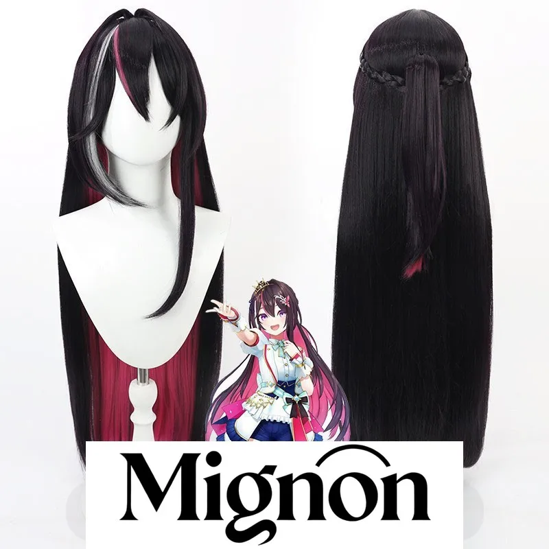 

Виртуальный парик для косплея VTuber AZKi, имитация кожи головы, двухцветный, с хвостиком