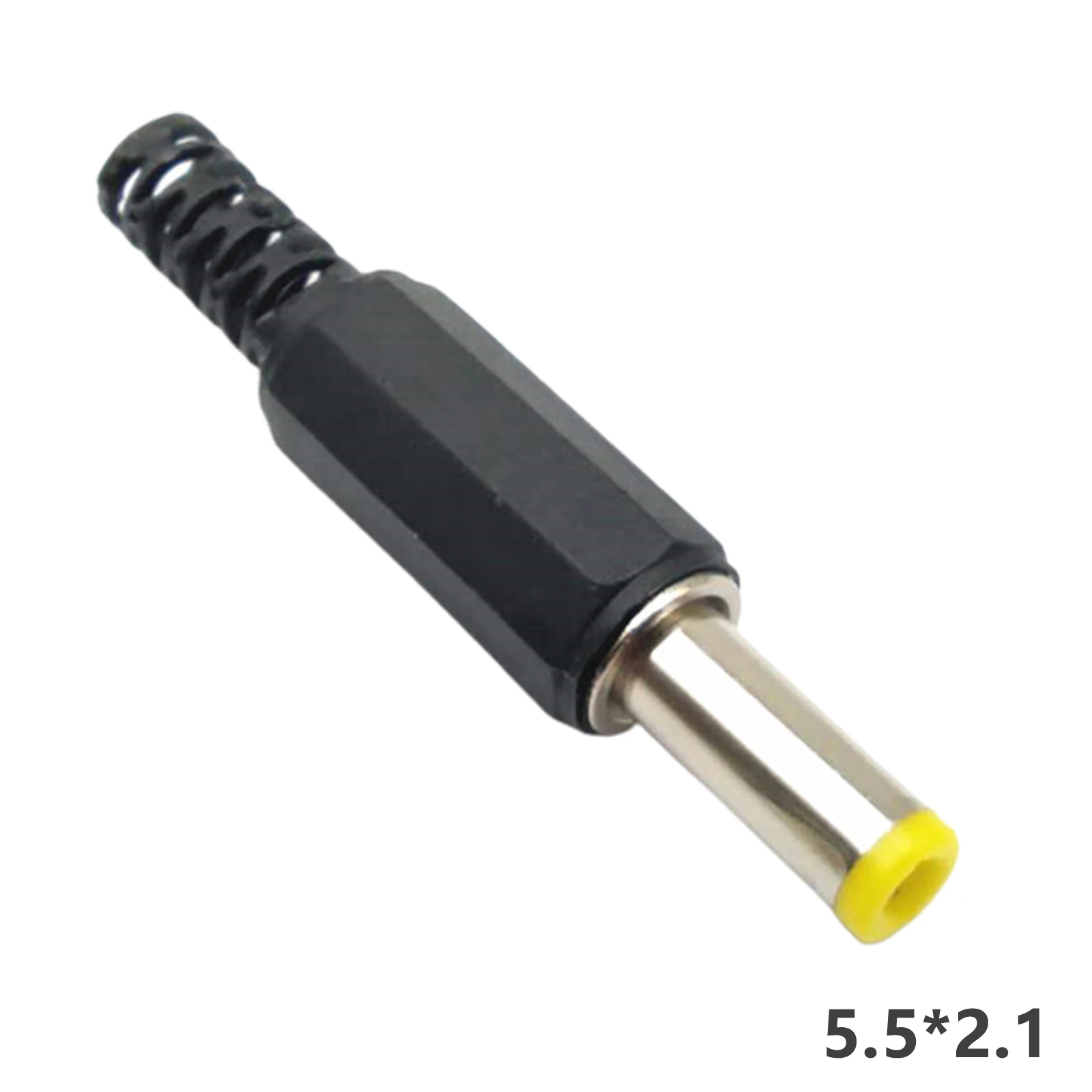 Terminal Blocks DC Male Head DC5.5*2.1/DC5.5*2.5 For CCTV Lighting Security Cameras Yellow Sound Fork Power Adapters