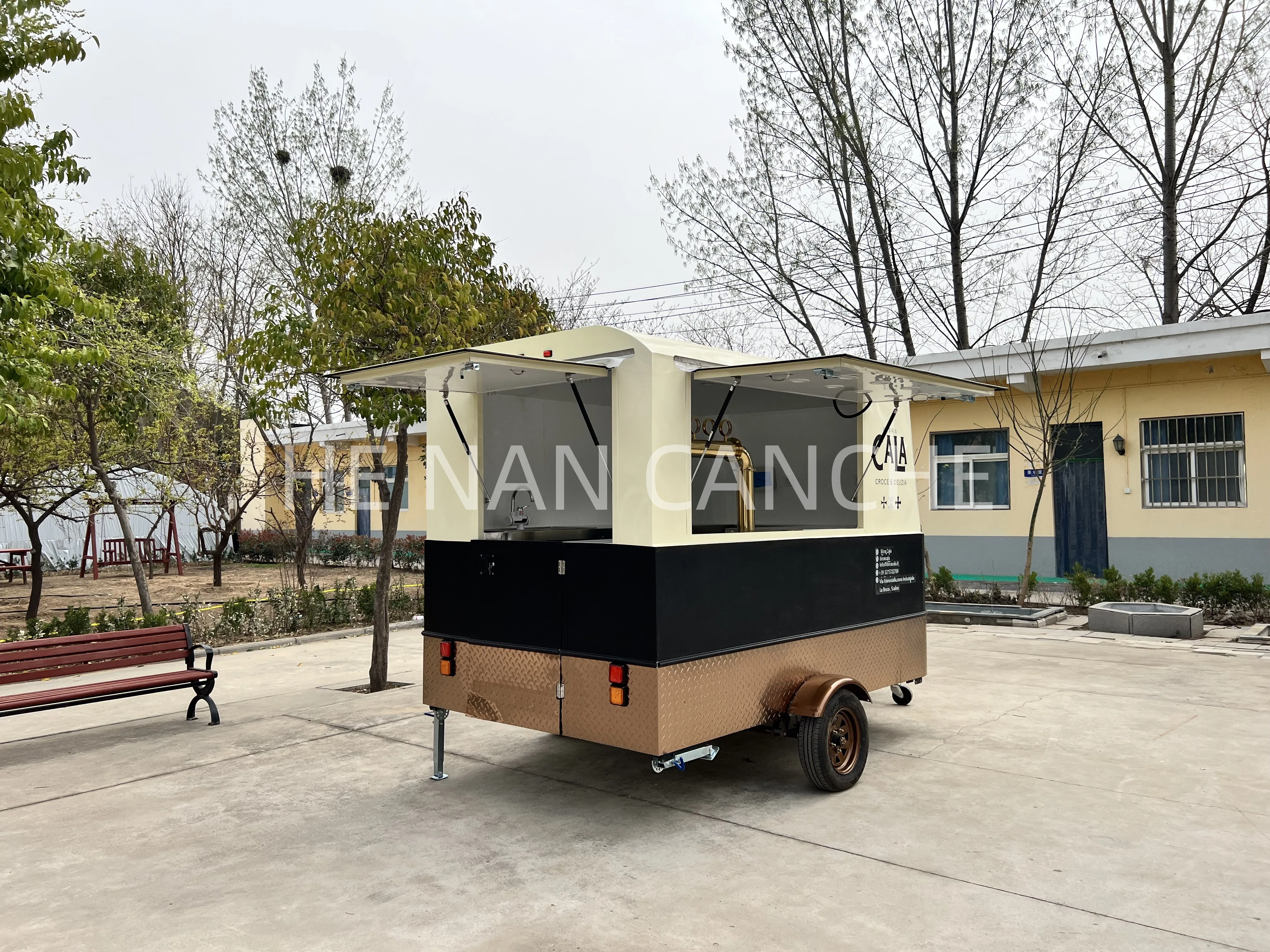 mobile bar trailer mobile food trailer food truck With CE