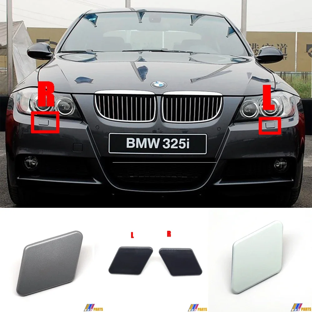 Fit 05-08 BMW3 E90 Sedan E91 Wagon 320i 320d 328i 325i 330i 330d 330xi 335i 335xi Headlight Washer COVER