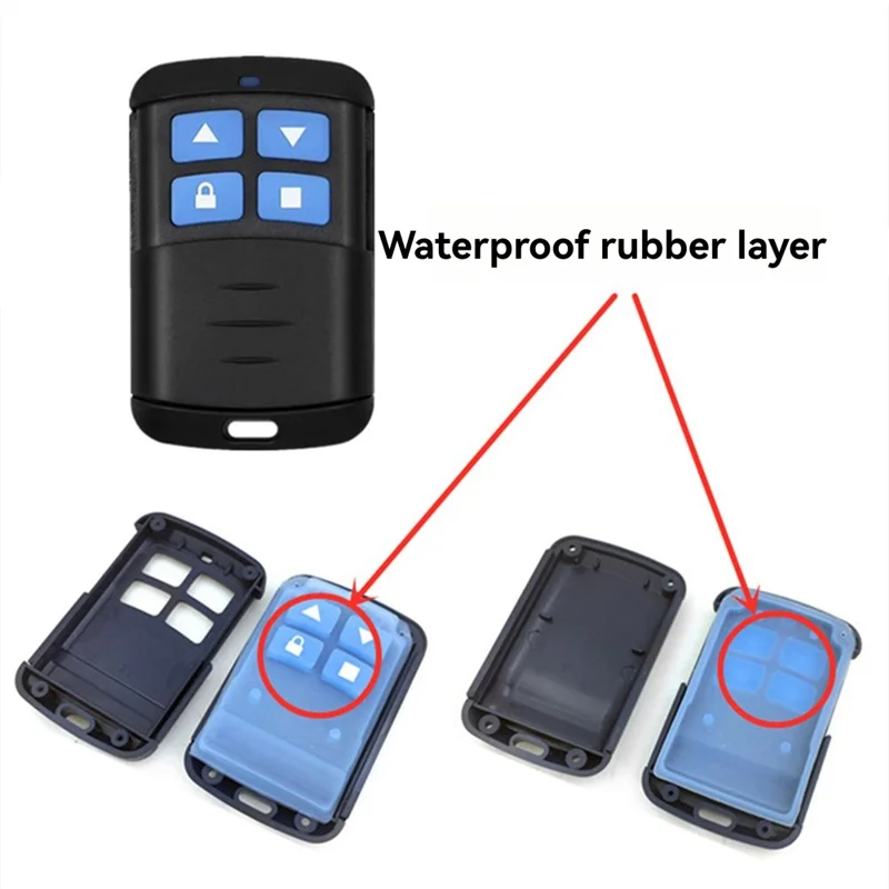 A72Z New 433Mhz Garage Door Opener Remote Control Clone Learning Code Cloning Code Duplicator Key Gate Opener Cloner 5Pcs