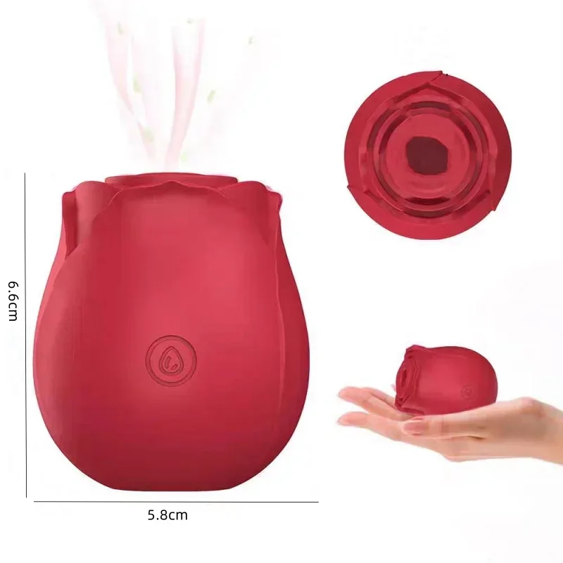 Rose vagina sucking vibrator clitoris tongue licking stimulator G nipple massager female sex toys waterproof USB charging