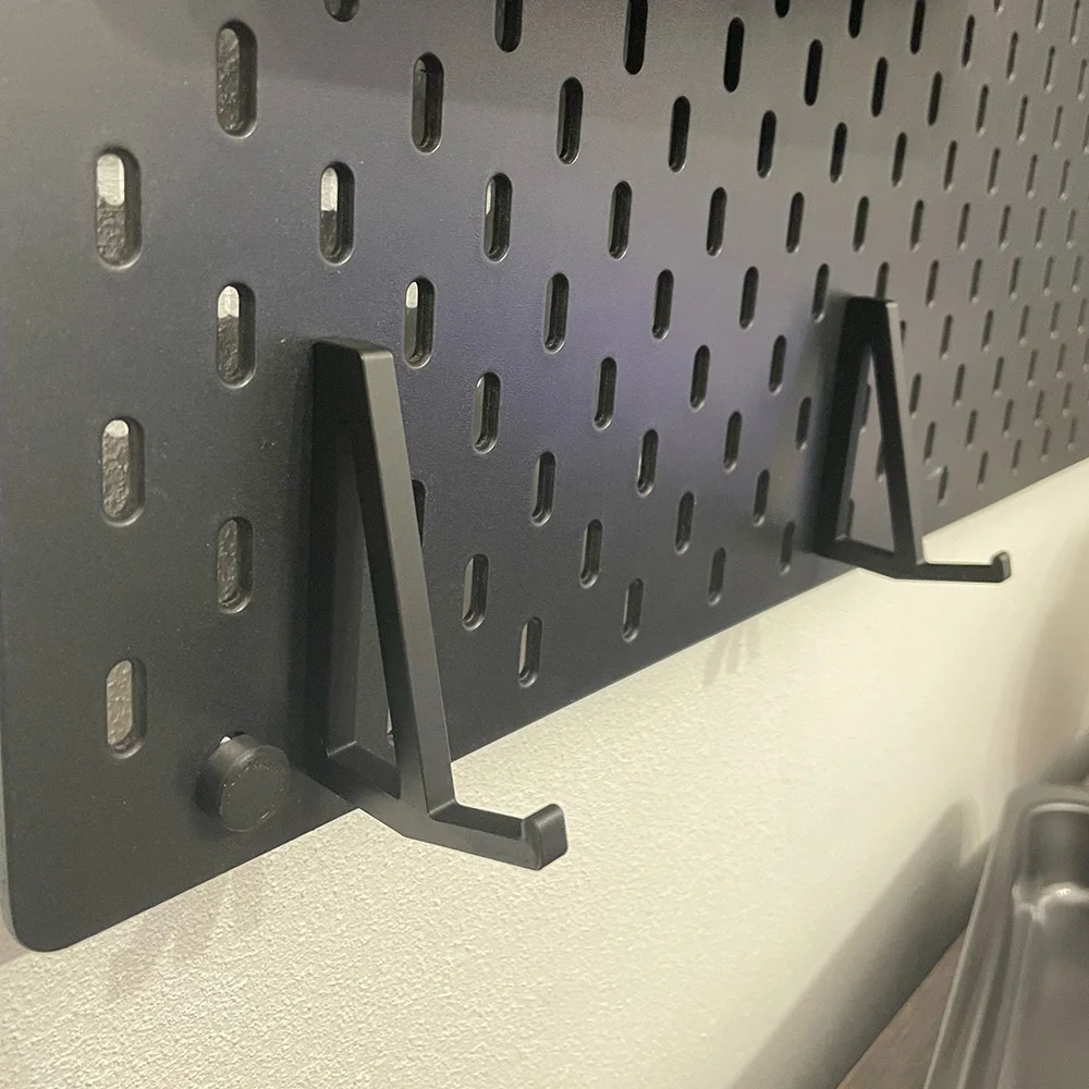 2 Stück Perforierte Tafel-Tastaturhalterung Multifunktionaler Kopfhörer-Haken Heim-Tastatur-Aufbewahrungsregal aus Perforierter Tafel