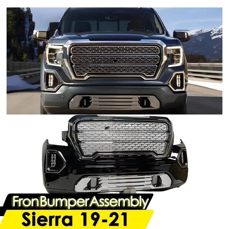 

Front Bumper For GMC Sierra 1500 Front Bumper Assembly 2019 2020 2021 Body Kit For GMC Sierra Body Kit