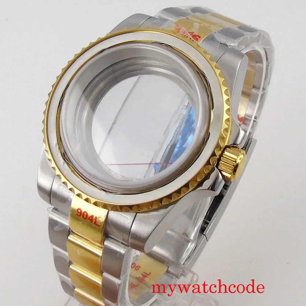 NH34 NH35 Watch Case Steel Silver Gold Two Tone Watch Part for ETA 2824 PT5000 MIYOTA DG SKX Watch Maker 120clicks Bezel 200M