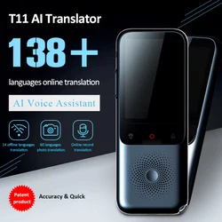 T11 138 Language Intelligent Translator, 2025 Portable Speech translator Offline real-time intelligent speech AI translator