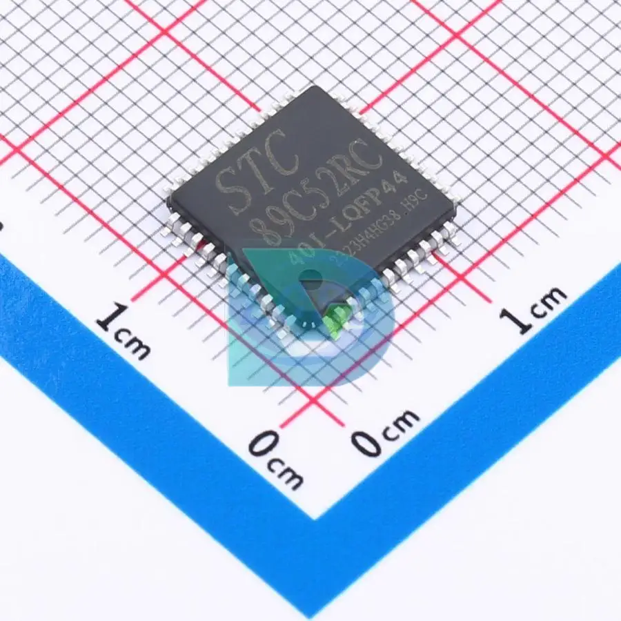 STC89C52RC-40I-LQFP44 8KB แฟลชขนาด512ไบต์39 3.3V ~ 5.5V 51ซีรีส์ LQFP-44(10x10) ไมโครคอนโทรลเลอร์ (mcu/mpu/soc) ชิปใหม่ของแท้