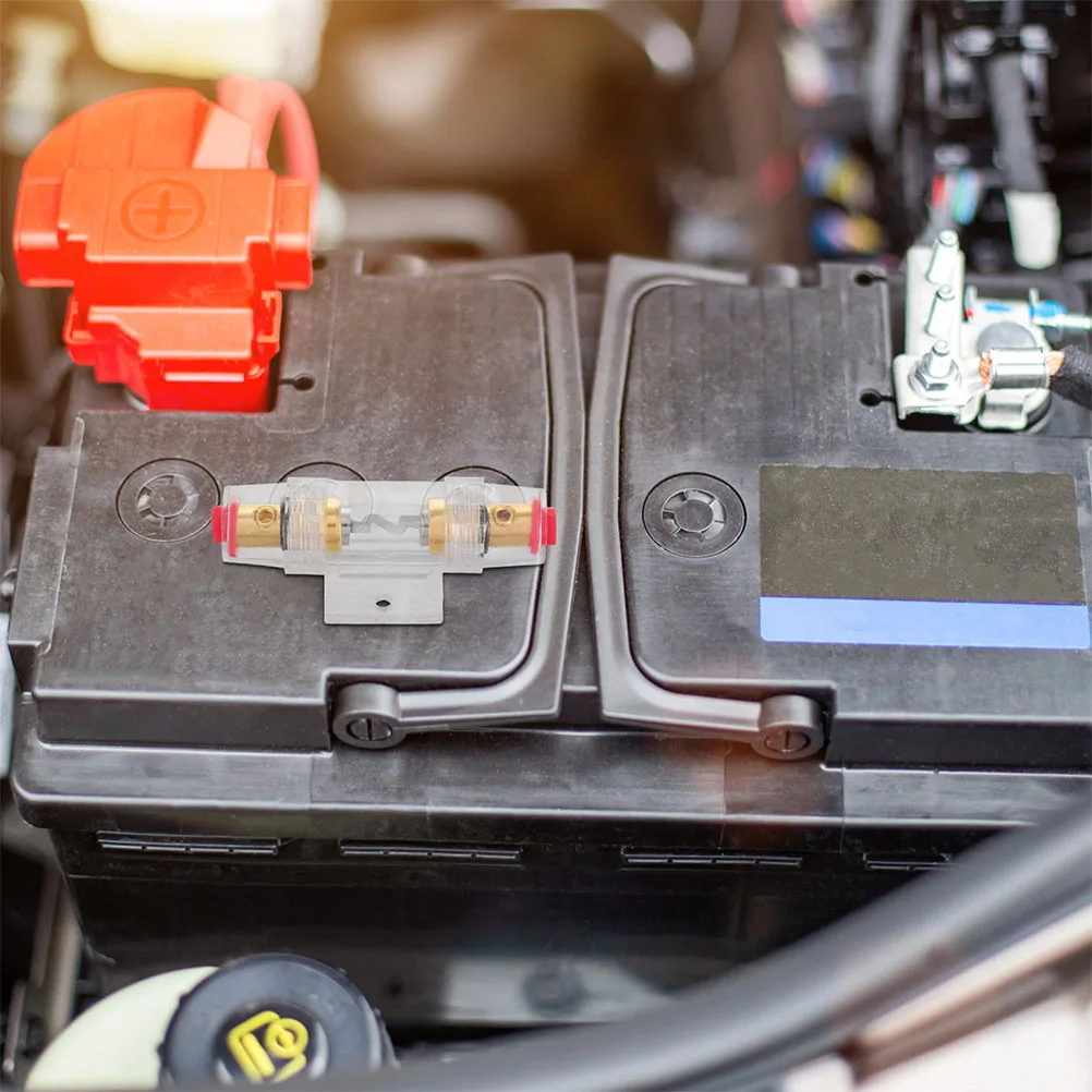 

2pcs Agu Holder For Car Audio Power Inline Case With Overload Protection Car Stereo Fuse Connector Automotive Fuse Box