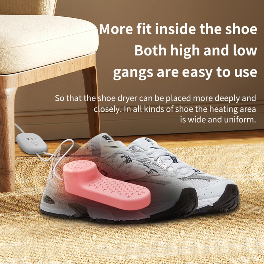 Household Shoe Dryer Smart Timing Shoe Drying Machine Portable USB Heating Shoe Warmer Shoe Deodorizer USB Direct Plug