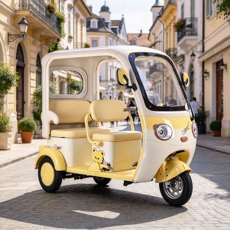 New  Quality Assured C standard three wheel electric scooter, reliable safety, household trike, pick up children and carry goods