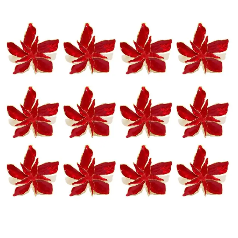 

ABHI-Napkin Ring Restaurant Christmas Napkin Ring Ring Wedding Festive Banquet Dinner Napkin Buckle Decoration
