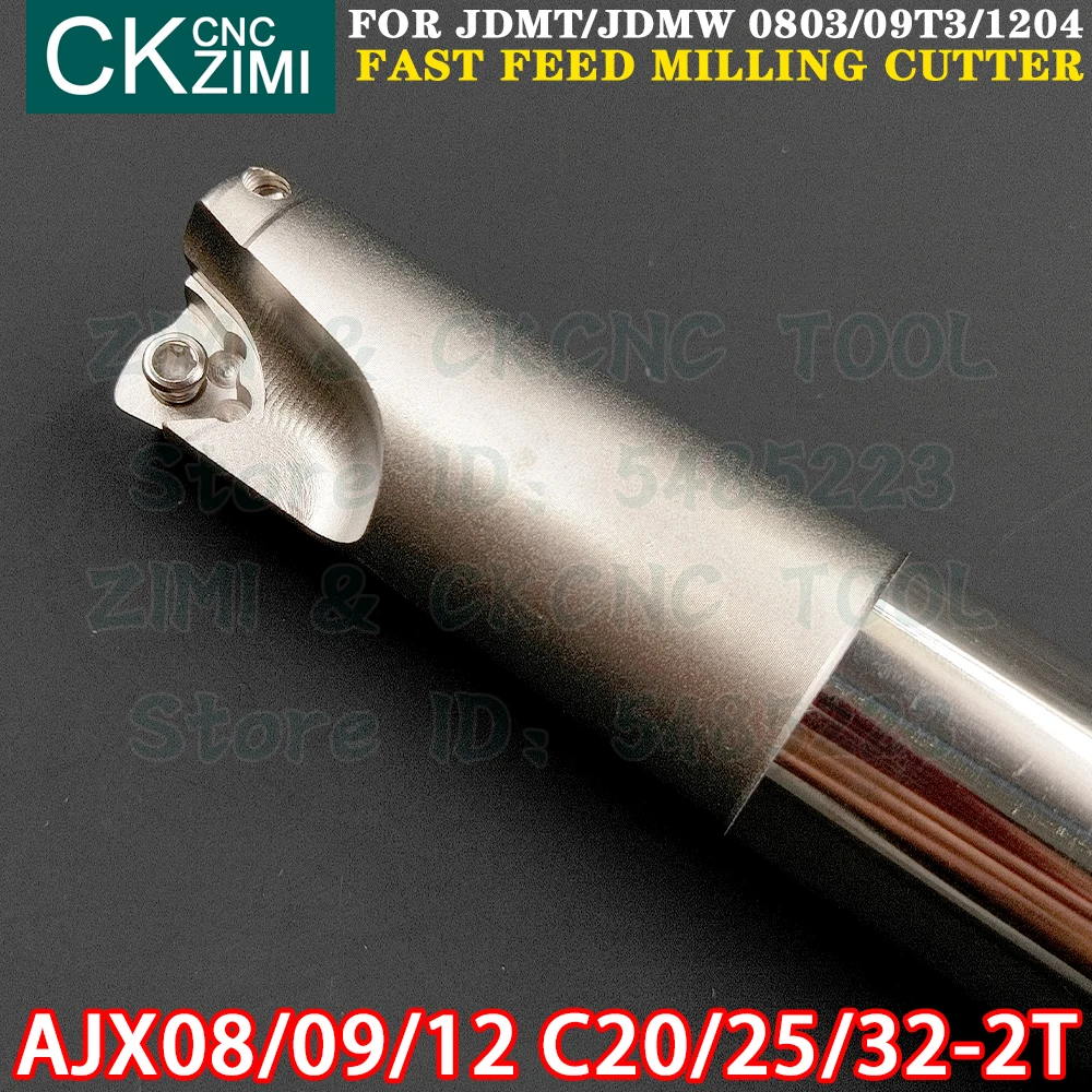 AJX08 AJX09 AJX12 C20/C25/C32 150/200/250/300mm 2T Fast Feed Milling Tool Holder Milling Cutter Indexable Tools for JDMW Inserts