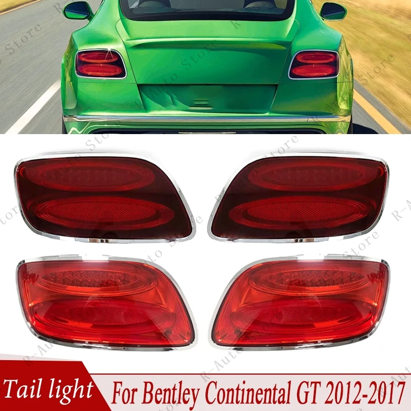 For Bentley Continental GT 2012-2016 2017 Car Tail Light Assembly Rear Fog Lamp Turn Signal Light Stop Brake Lamp 3W3945096R