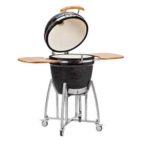 Modern 21 Inches Outdoor Lifestyle Barbecue Egg Shaped Charcoal Ceramic BBQ