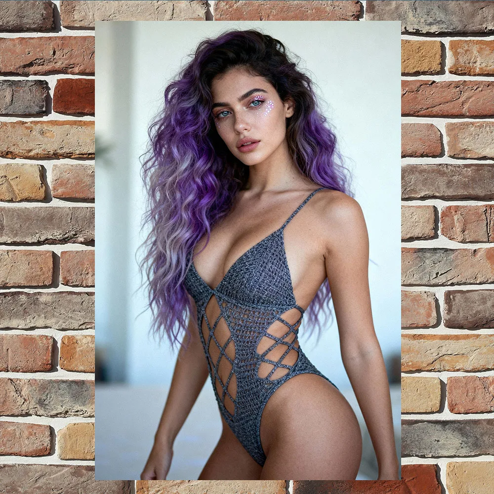 

Vintage Retro Metal Tin Sign for Home Bar Wall Decor - Sexy Girl Art Poster