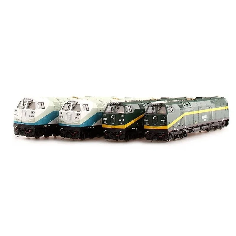 Train Model HO1/87 Qinghai-Tibet NJ2 Diesel Locomotive White Green 4 Car Number Collectible Gift Toy Model