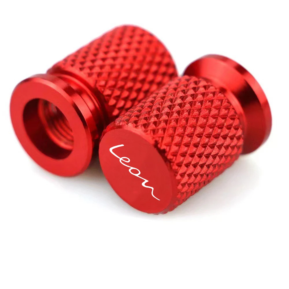 4Pcs Aluminum Car Wheel Tire Air Valve Caps Dust Cover Brand Logo For Seat leon Car Accessories