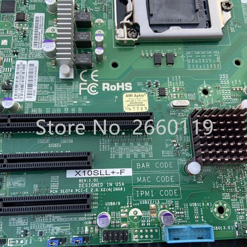 슈퍼마이크로 마더보드, X10SLL +-F LGA1150 메인보드, 완전 테스트 완료