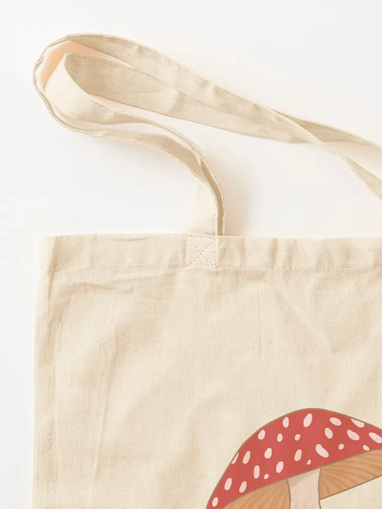 Baby Bunny Under a Mushroom Tote Bag large size bags bags woman 2025 the tote bag canvas tote bags