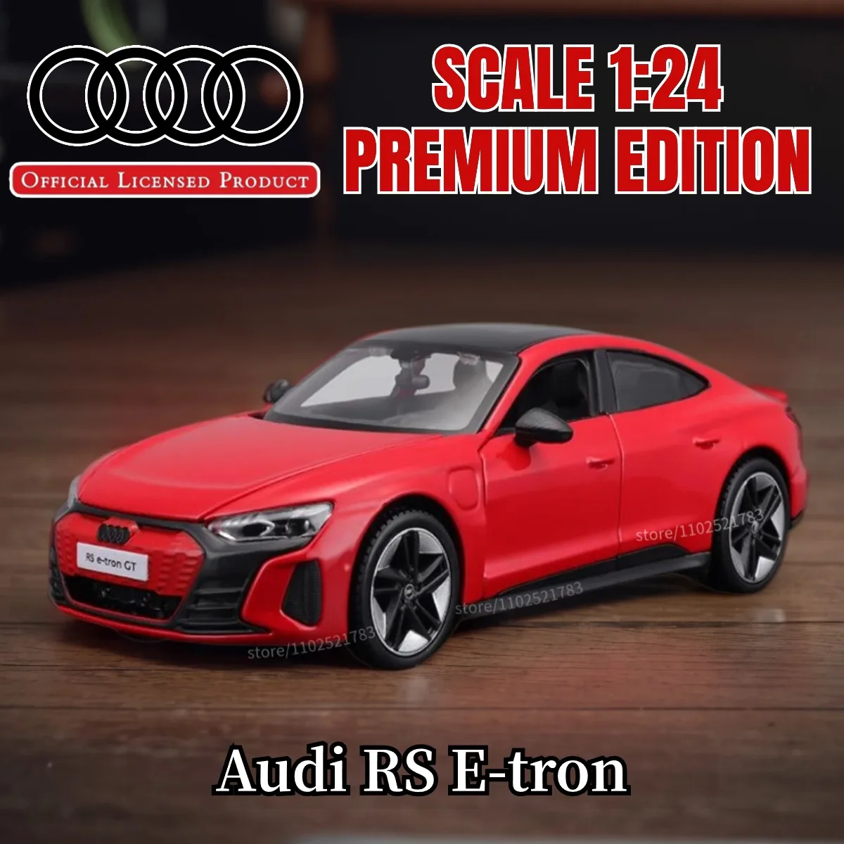 Maisto 1:24 2022 Audi RS e-Tron GT Replica Dream Car Model Authnetic Scale Miniature Toy - Perfect Gift for Ferrari Enthusiasts