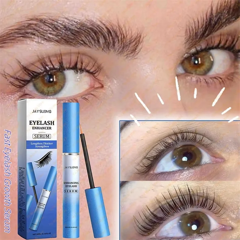Siero per la crescita rapida delle ciglia per sopracciglia Allungamento Curling Ispessimento Impermeabile Trucco per ciglia unisex delicato a lunga durata