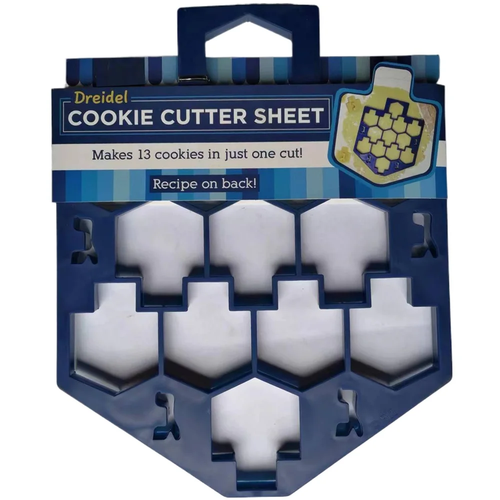 Hanukkah Cookie Mould Cookie Tools Jewish Day Set Stainless Steel Gyro Book Roll Cookie Die Cutting