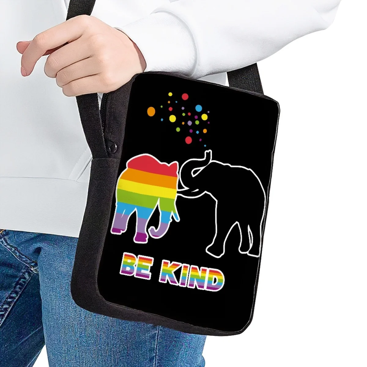 FBCFWMWL الحب يفوز نمط مثلي الجنس حقيبة ساع للنساء الفتيات حقيبة كروسبودي صغيرة مثلي الجنس حقائب كتف نوع بولسا الأنثوية #6