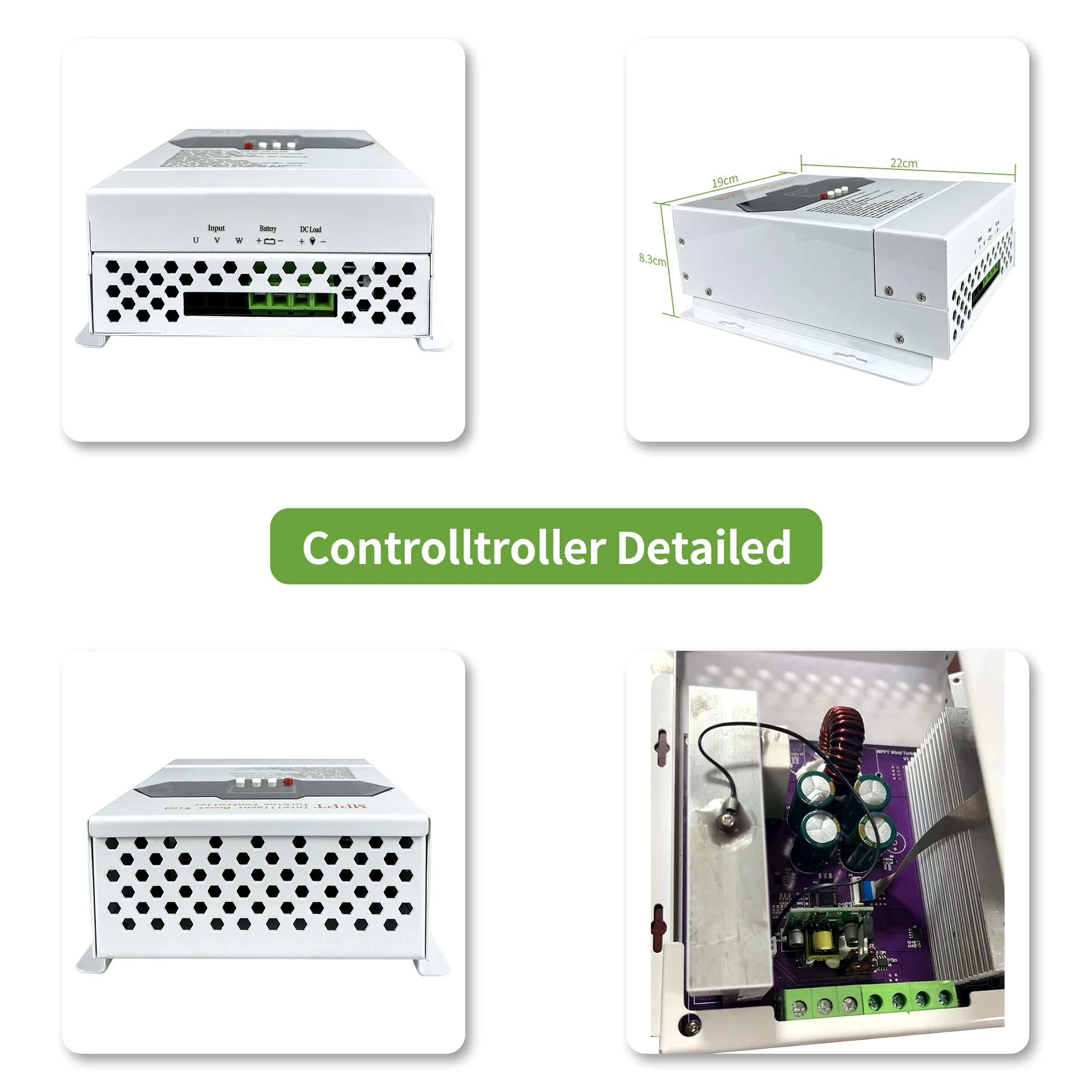 MPPT Controller 3100W 1550W 775W Wind Turbine Charge Controller Water Proof Regulator For Wind Generator 12V 24V 48V Switch 50A