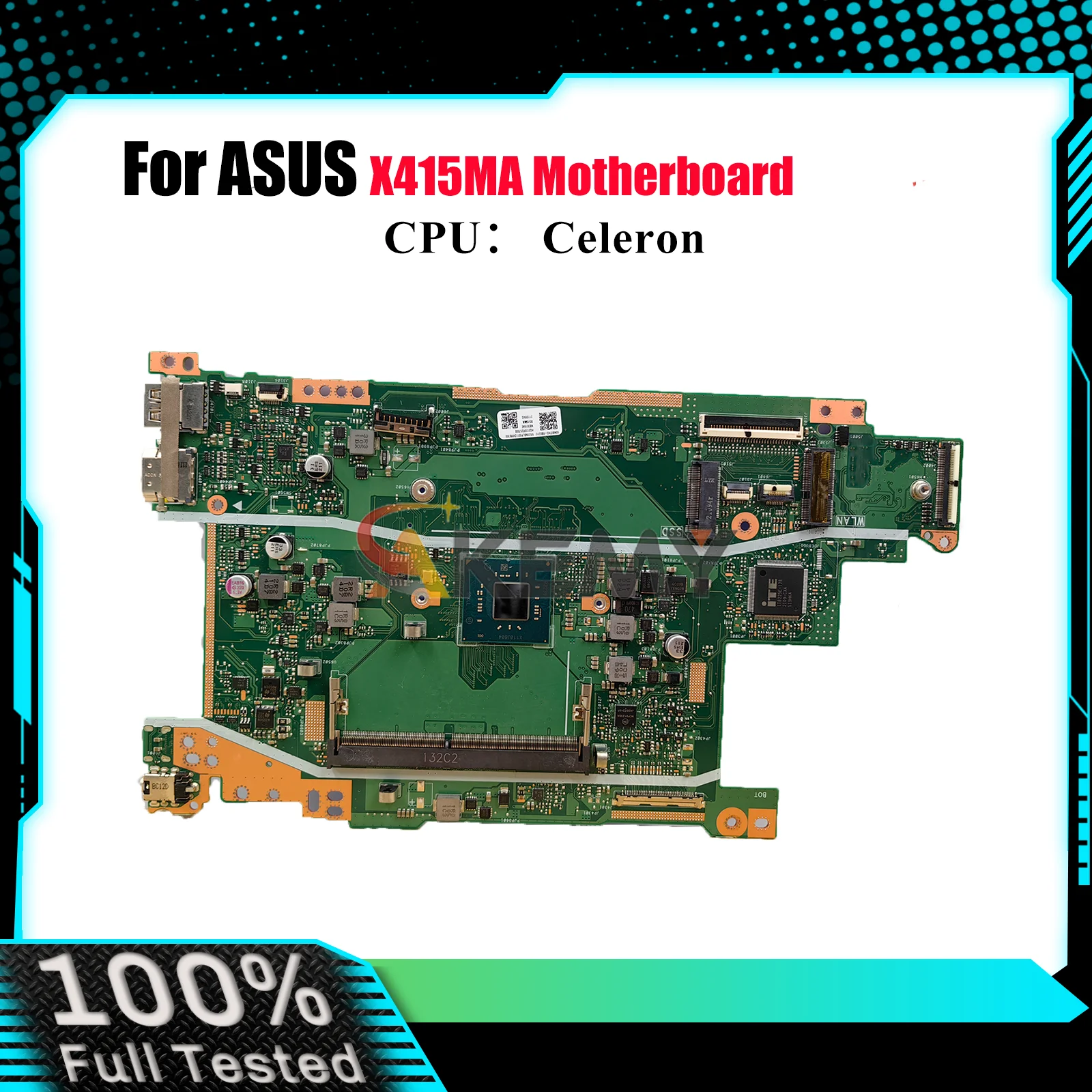 

X415MA Материнская плата для ноутбука ASUS VivoBook X415MA X415M Материнская плата для ноутбука с процессором Celeron 100% тестирование ОК быстрая доставка stk