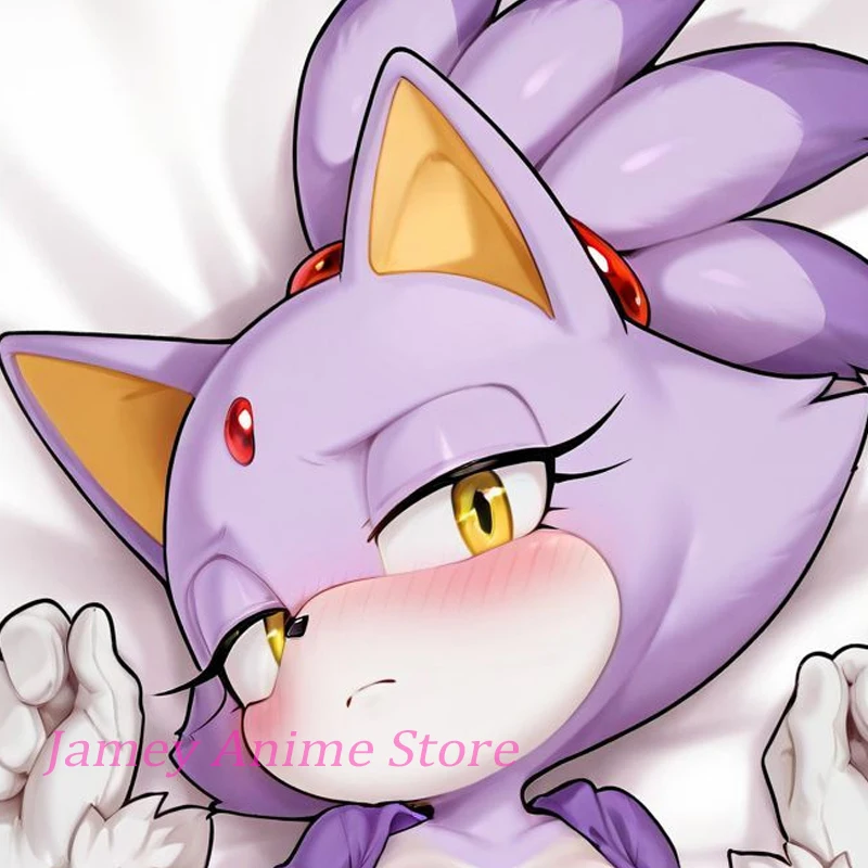Anime Dakimakura Pillowcase Blaze the Cat Double-Sided Print Gift Life-Size Body Pillow Cover