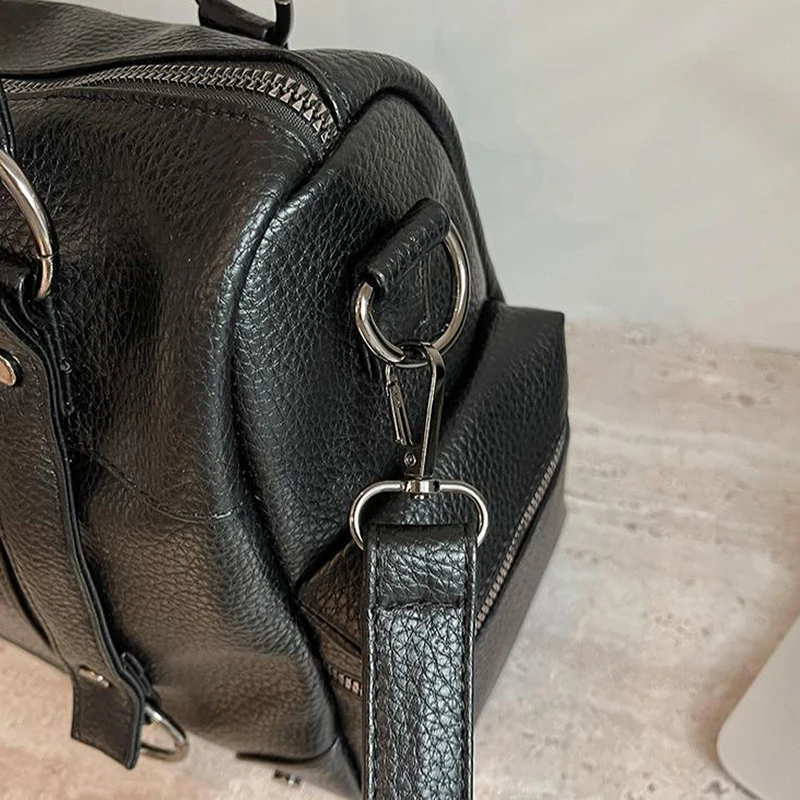 Umhängetasche mit mehreren Taschen, Damen-Einkaufstasche mit großem Fassungsvermögen, lässige Vintage-Tragetasche, leichte, vielseitige Einkaufshandtasche für den Arbeitsweg – Detail 4