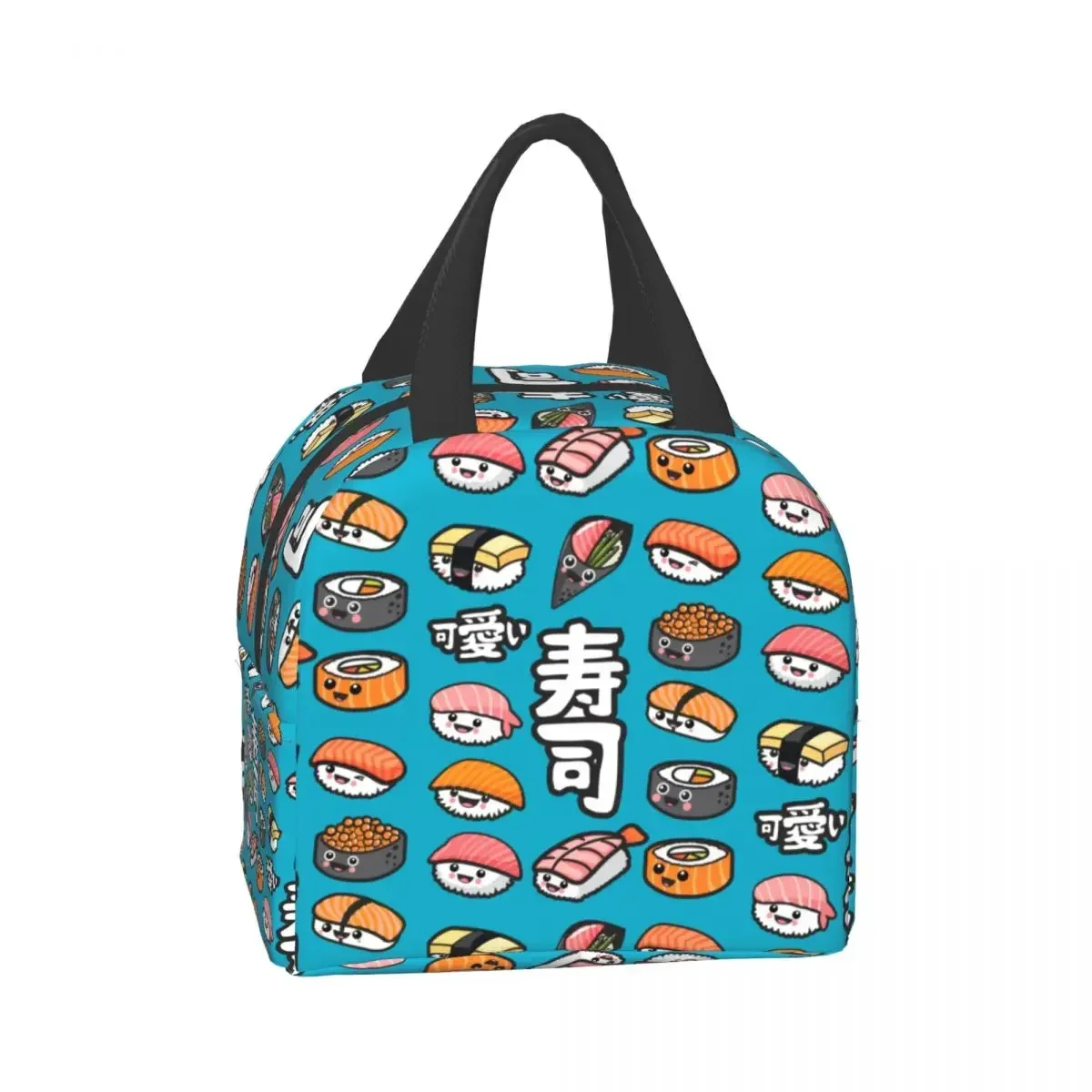 Custom Sushi Lunch Bag Portable Warm Cooler Insulated Lunch Boxes for Kids Women Student School Cartoon Japanese Food Bento Box