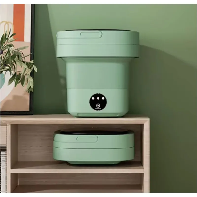 

Household Small Folding Washing Machine Student Dormitory Underwear Socks Mini Washing Machine Portable Laundry Bucket
