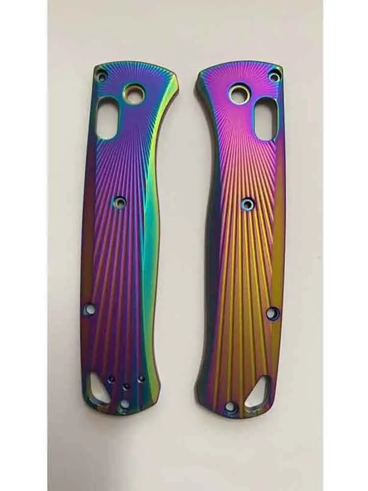 

1 Pair Colorful Titanium Alloy Knife Handle Scales for Benchmade Bugout 535