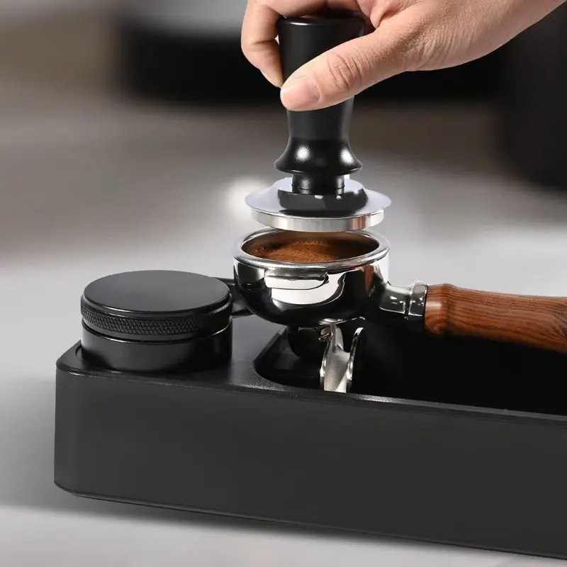 Creative Coffee Multifunctional Knocker Box Italian Style Handle Base Bracket Cloth Powder Dispenser Press Set Coffeeware