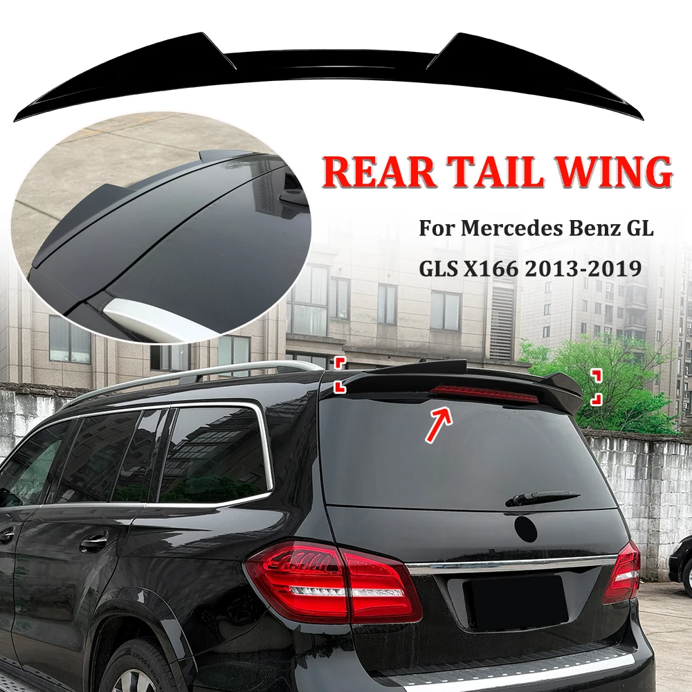 Image of Für Mercedes Benz GL GLS X166 2013-2019 Auto-Kofferraum-Dachspoiler Heckflügel Spoiler Karosserie-Kit Modifikation
