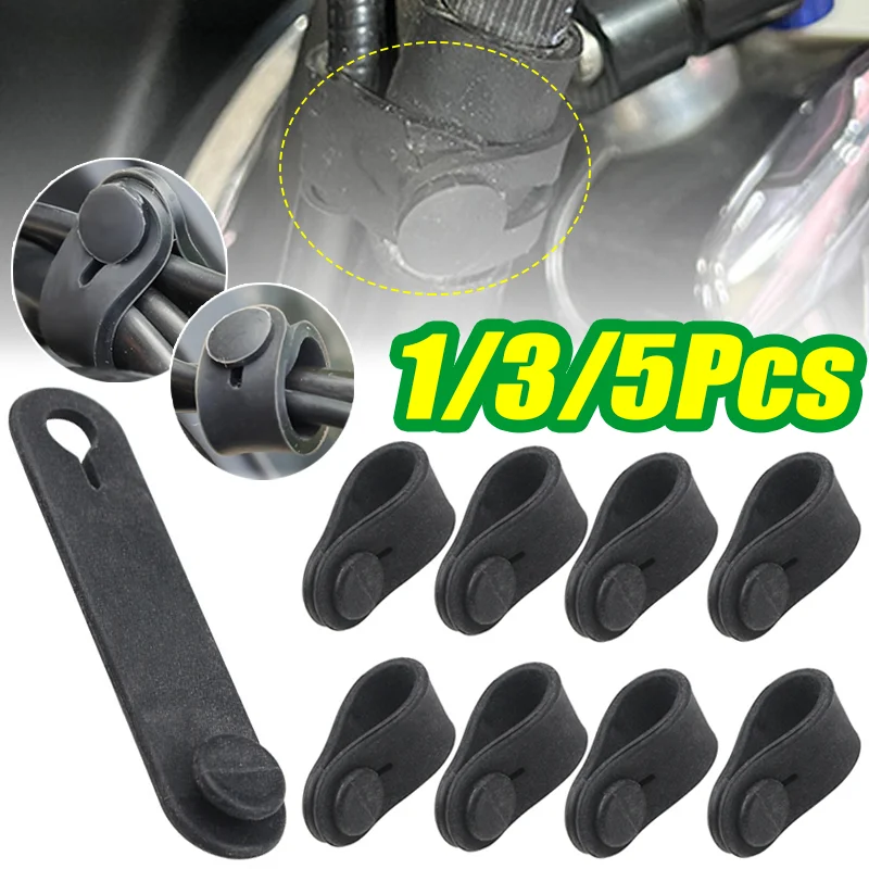 

5/1Pcs Motorcycle Rubber Frame Securing Cable Wiring Harness High Quality Elastic Power Cord Ties Moto Clutch Line Brake Tie Fix
