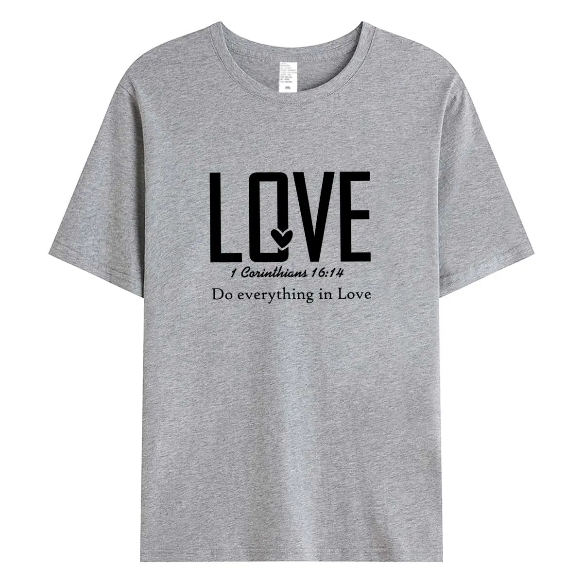 

100% Cotton Women Short Sleeve T-shirt Bible Quotes Print Woman Tee Shirts Oversized Women's Tops Female Tshirt Clothing