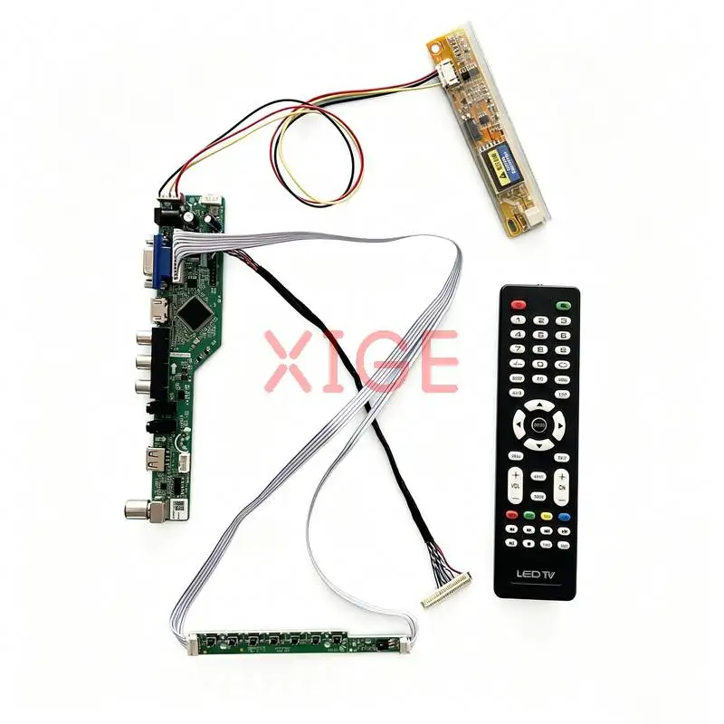 

Screen Controller Board Fit LTN141AT07 LTN141AT02 LTN141AT03 LTN141AT13 1-CCFL USB+AV+VGA+HDMI 30 Pin LVDS 1280x800 1280*800 Kit